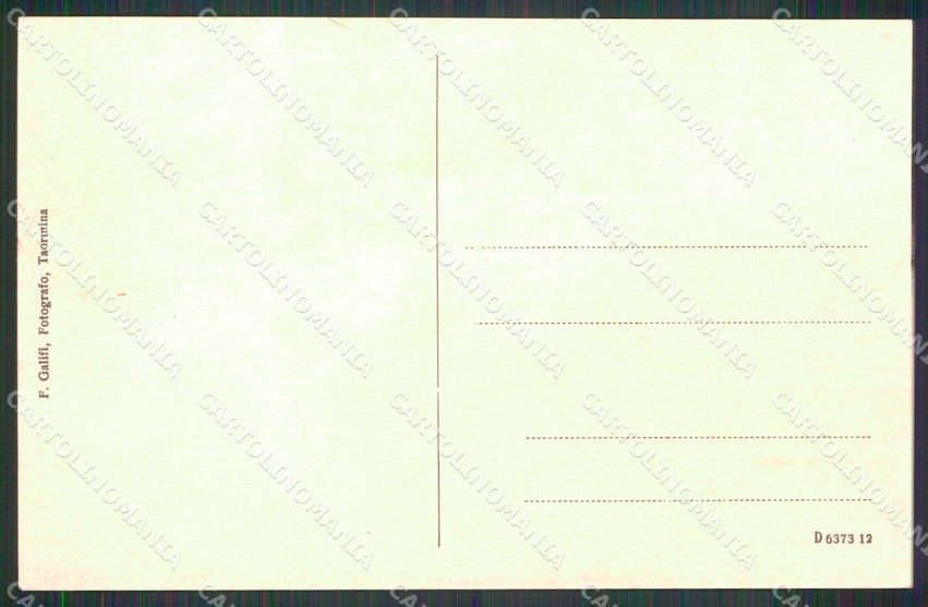 Messina Taormina cartolina RT3819 – retro
