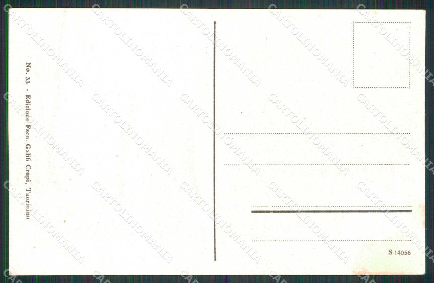 Messina Taormina Giardino Duca di Bronte cartolina RT3820 – retro