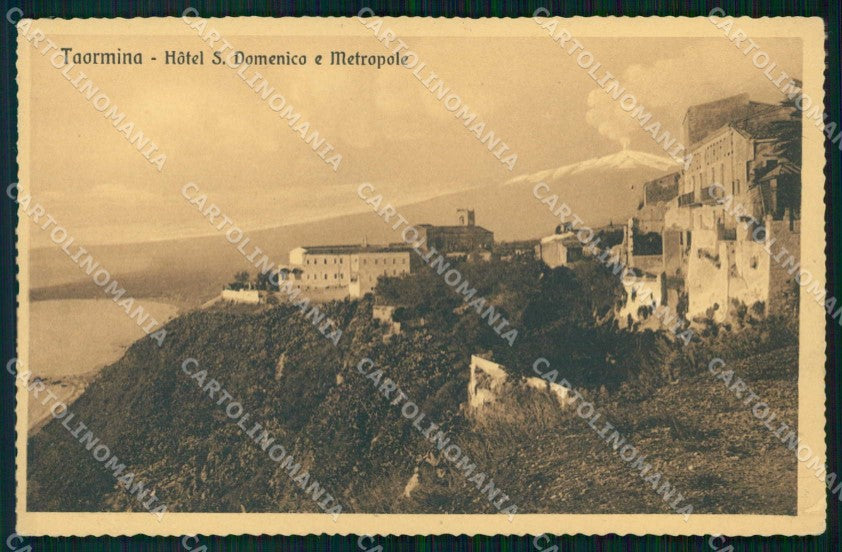 Messina Taormina Hotel San Domenico Metropole cartolina RT3823 – fronte
