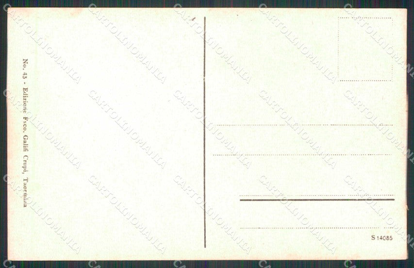 Messina Taormina Villa San Pietro Hotel Bristol cartolina RT3824 – retro