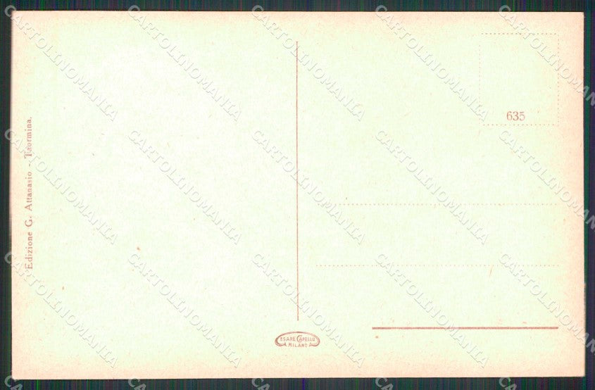 Messina Taormina Panorama con Etna cartolina RT3826 – retro