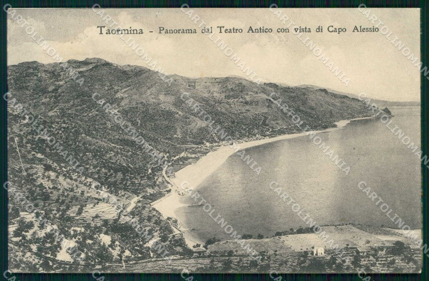 Messina Taormina Vista Capo Alessio cartolina RT3831 – fronte