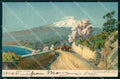 Messina Taormina Strada con Etna Stengel 19764 ABRASA cartolina RT3833 – fronte