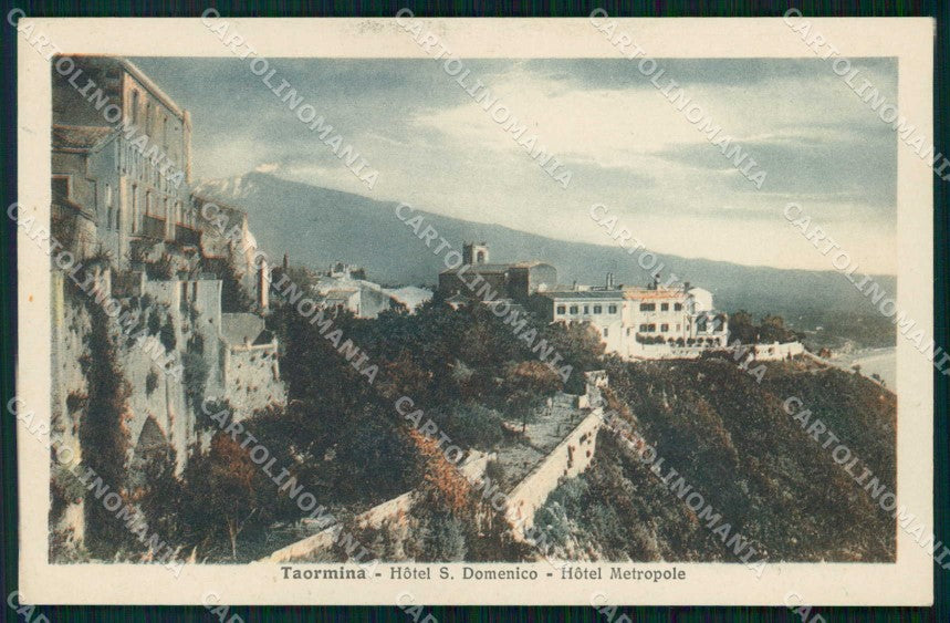 Messina Taormina Hotel San Domenico Hotel Metropole cartolina RT3835 – fronte
