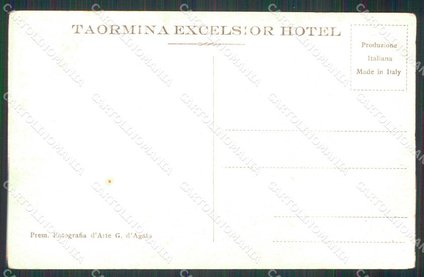 Messina Taormina Excelsior Hotel Foto cartolina RT3839 – retro