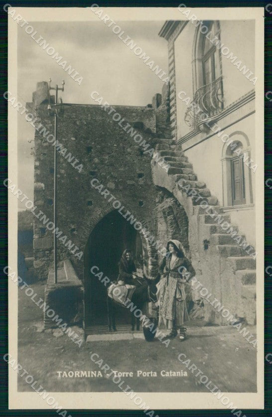 Messina Taormina Torre Porta Catania Foto cartolina RT3844 – fronte