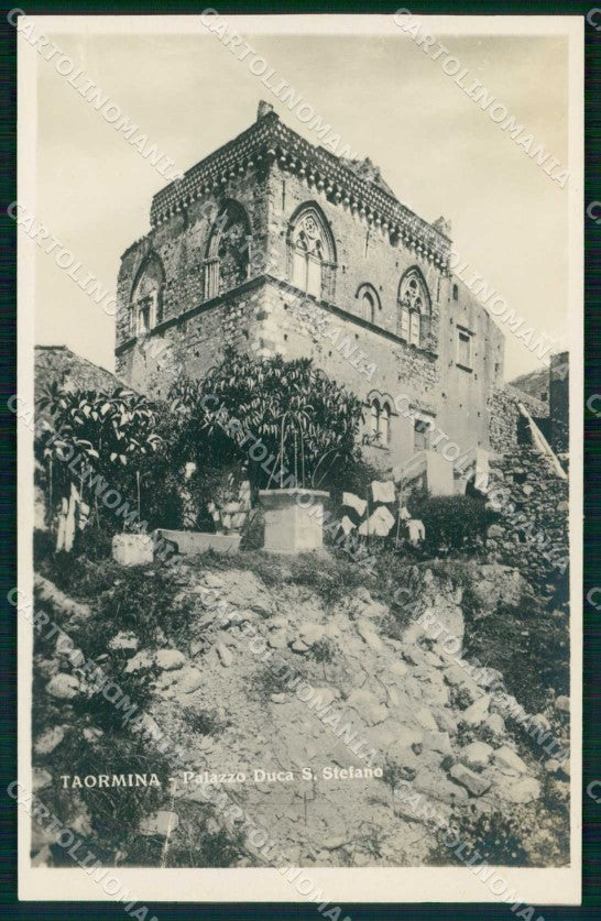 Messina Taormina Palazzo Duca Santo Stefano Foto cartolina RT3851 – fronte