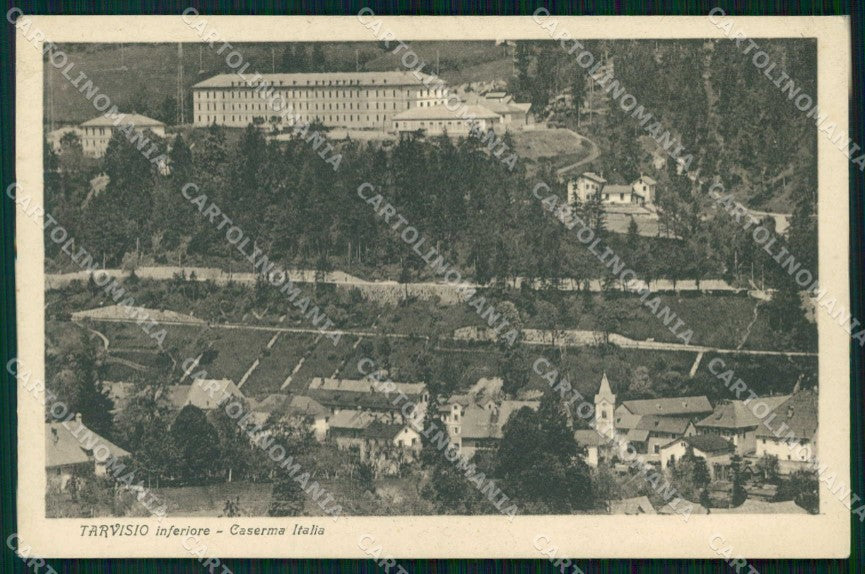 Udine Tarvisio Caserma Italia cartolina RT3866 – fronte