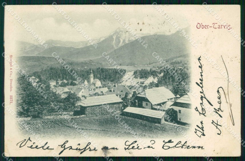 Udine Tarvisio Stengel 5571 ABRASA cartolina RT3867 – fronte