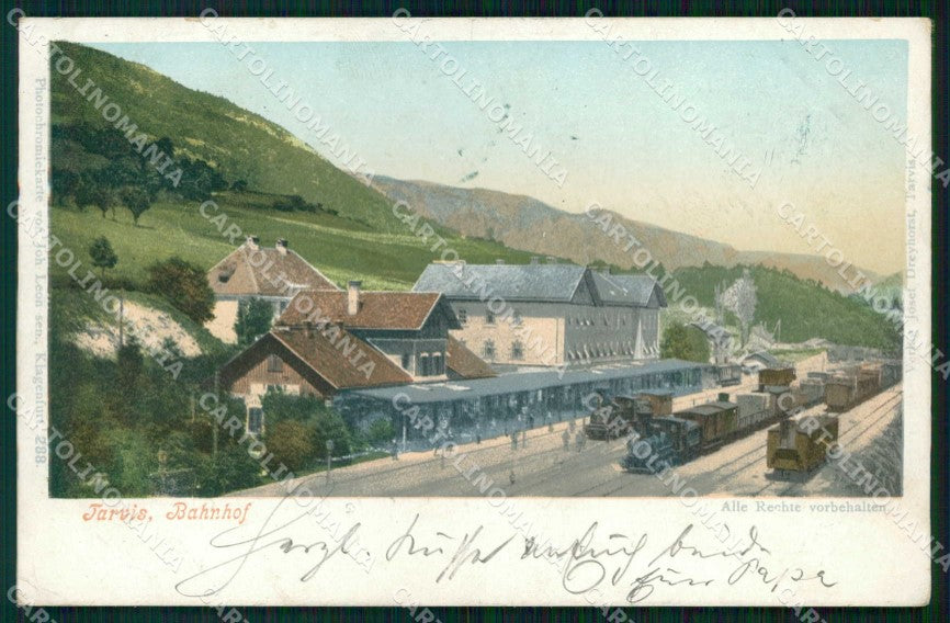 Udine Tarvisio Stazione Ferroviaria Treno cartolina RT3868 – fronte