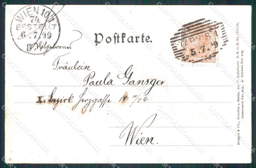 Udine Tarvisio Rilievo Stengel 5571 cartolina RT3874 – retro