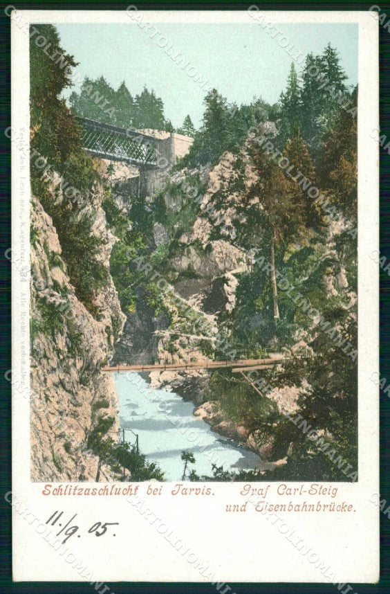 Udine Tarvisio Orrido dello Slizza cartolina RT3875 – fronte