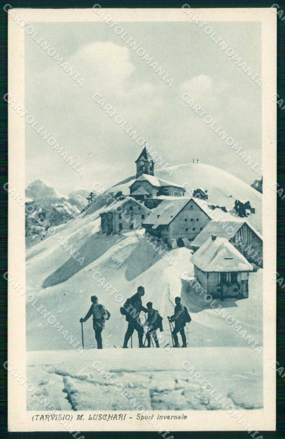 Udine Tarvisio Monte Santo Lussari Sport Invernale cartolina RT3894 – fronte