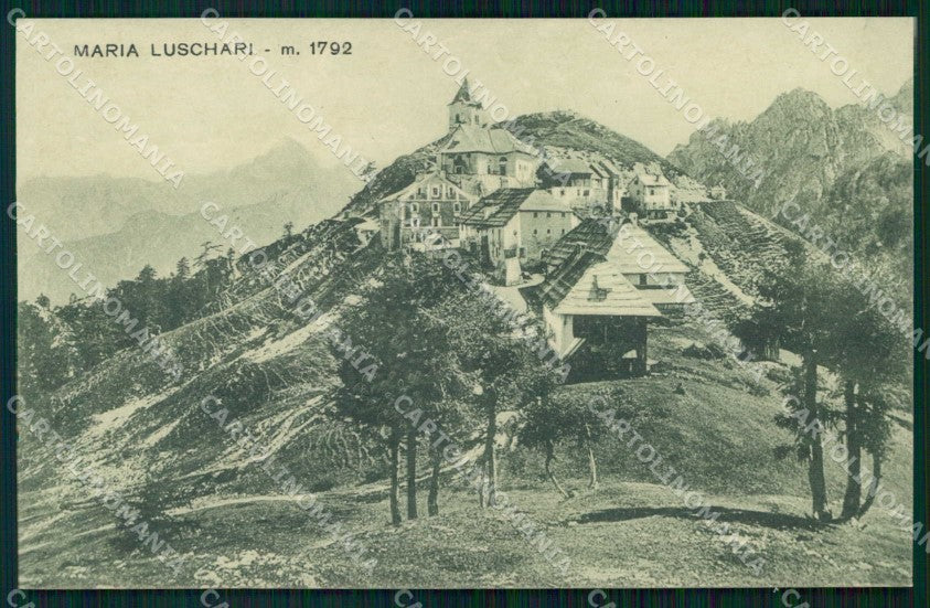 Udine Tarvisio Monte Santo Lussari Stein 584 cartolina RT3895 – fronte