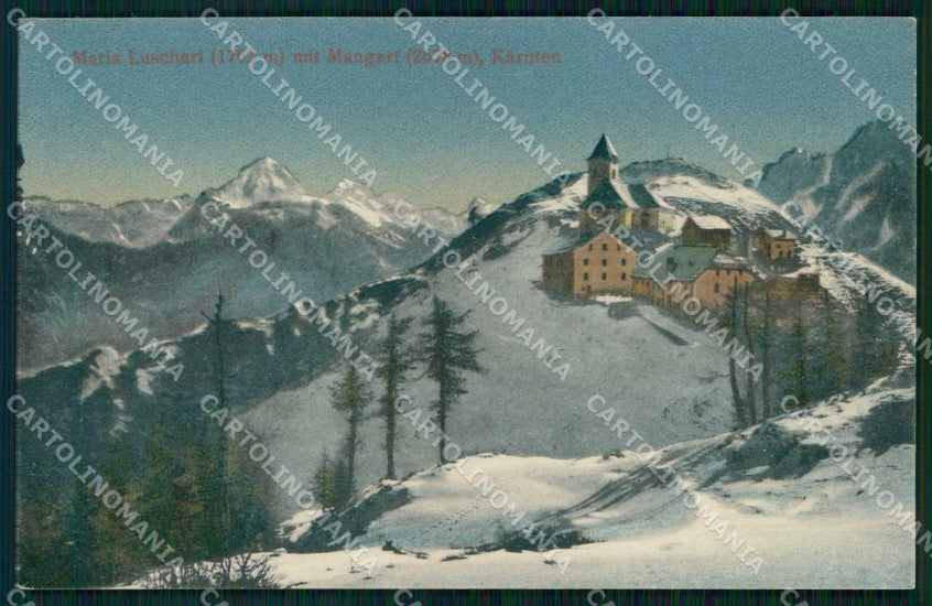 Udine Tarvisio Monte Santo Lussari Monte Mangart cartolina RT3896 – fronte