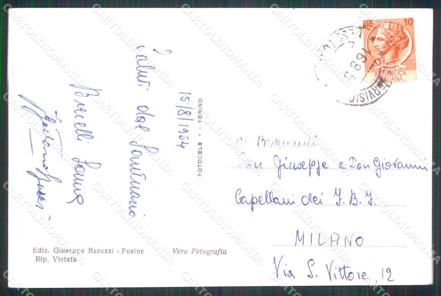 Udine Tarvisio Monte Santo Lussari Foto cartolina RT3916 – retro