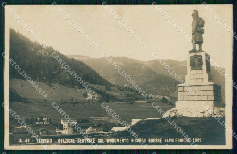 Udine Tarvisio Stazione Monumento Guerre Napoleoniche Foto cartolina RT3932 – fronte