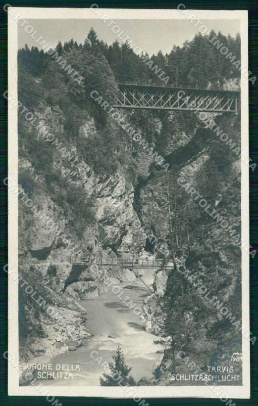 Udine Tarvisio Burone dello Slizza Foto cartolina RT3933 – fronte
