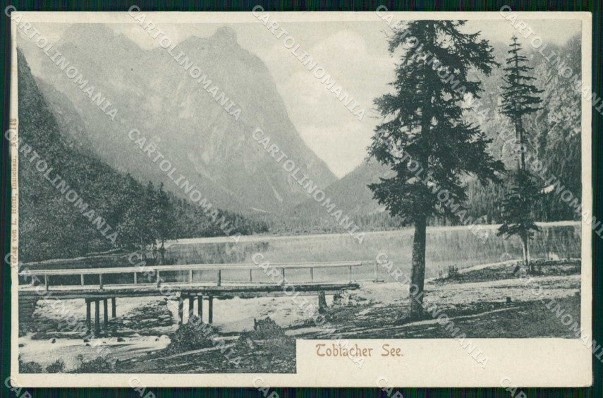 Bolzano Dobbiaco Lago di Val Pusteria cartolina RT3951 – fronte