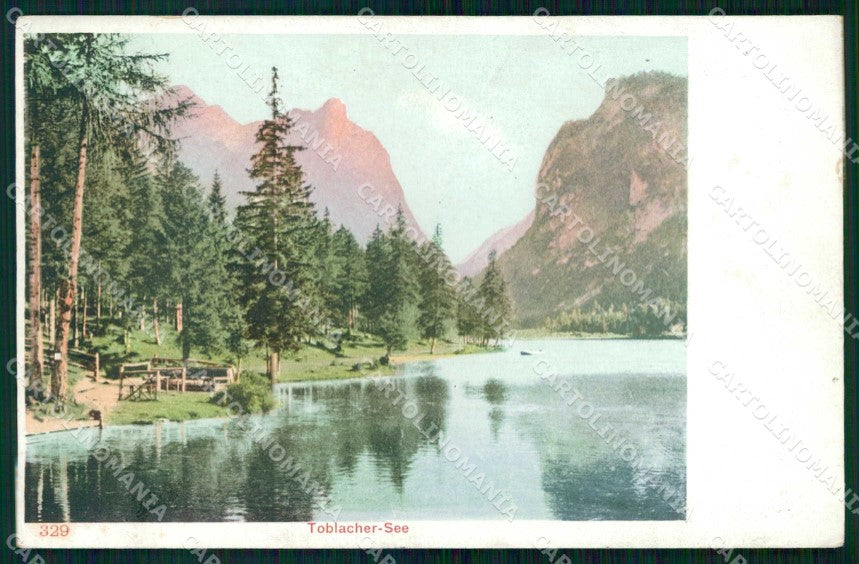 Bolzano Dobbiaco Lago di Val Pusteria cartolina RT3955 – fronte
