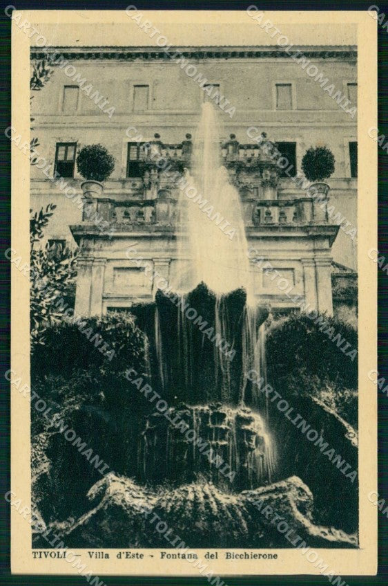 Roma Tivoli Villa d'Este Fontana del Bicchierone cartolina RT3963 – fronte