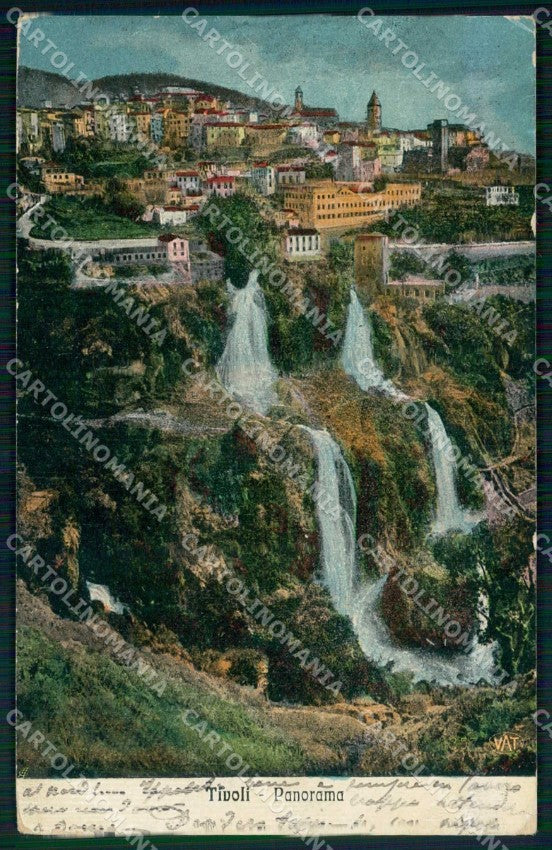 Roma Tivoli Cascate Alterocca cartolina RT3969 – fronte