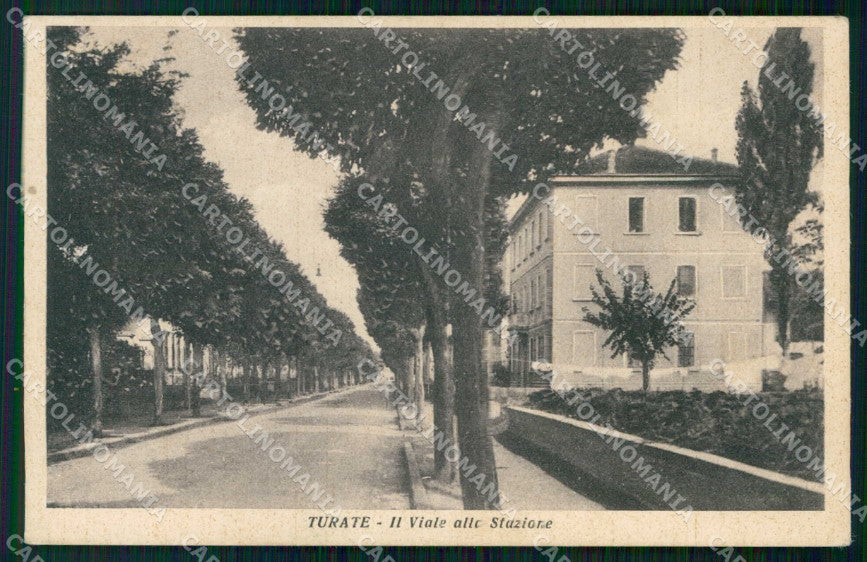 Como Turate Viale della Stazione cartolina RT3986 – fronte