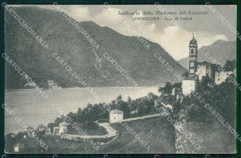 Como Tremezzina Santuario Madonna del Soccorso Lago FORO cartolina RT4003 – fronte