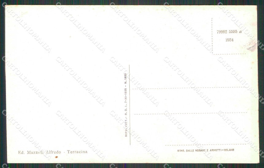 Latina Terracina Cattedrale cartolina RT4008 – retro