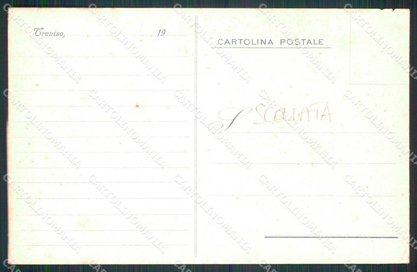 Treviso Città Distilleria Acquavite Pubblicitaria SCOLLATA cartolina RT4020 – retro