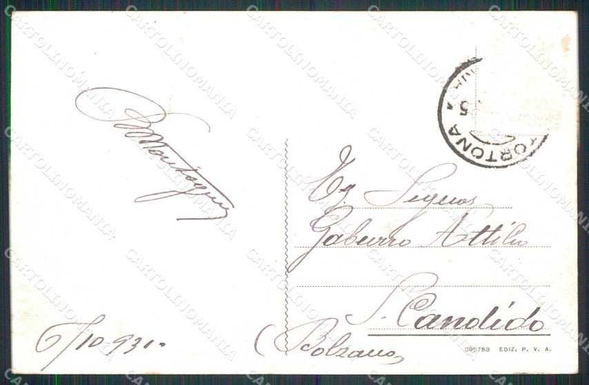 Alessandria Tortona Ville sulla Collina cartolina RT4031 – retro