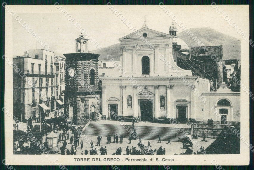 Napoli Torre del Greco Parrocchia di Santa Croce cartolina RT4039 – fronte