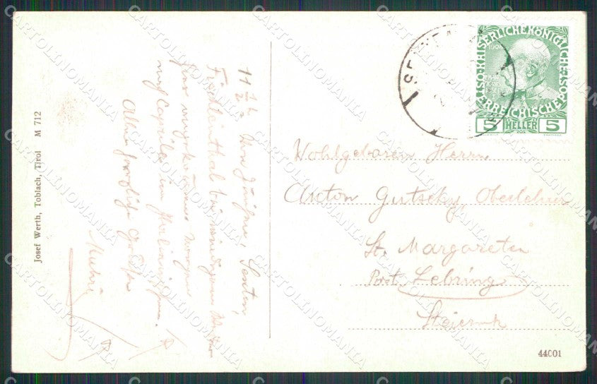 Bolzano Sesto Dolomiti PIEGHE cartolina RT4051 – retro