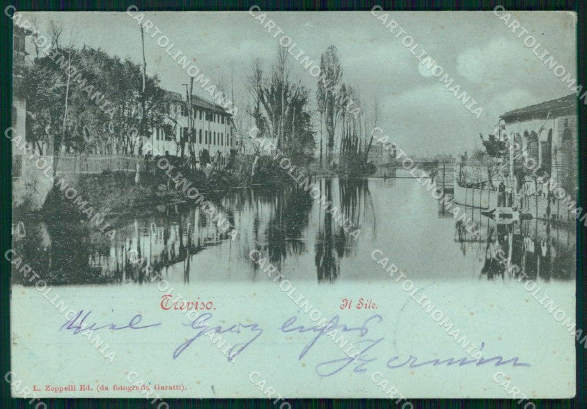 Treviso Città Sile Chiaro di Luna cartolina RT4072 – fronte