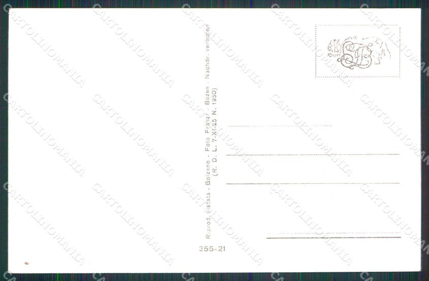 Bolzano Termeno sulla Strada del Vino Caldaro Franzl 355 21 cartolina RT4088 – retro