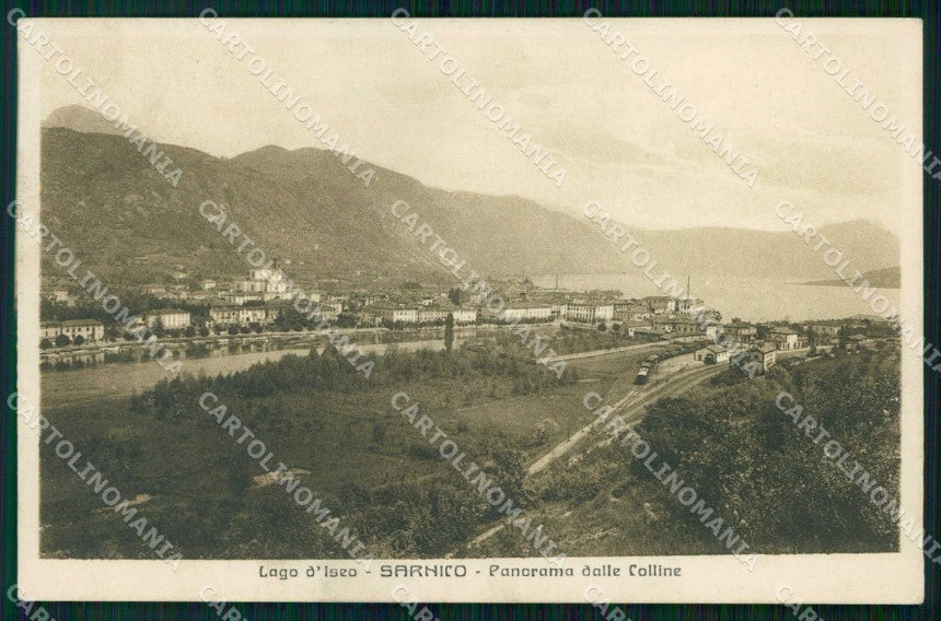 Bergamo Sarnico Lago d'Iseo Treno cartolina RT4101 – fronte