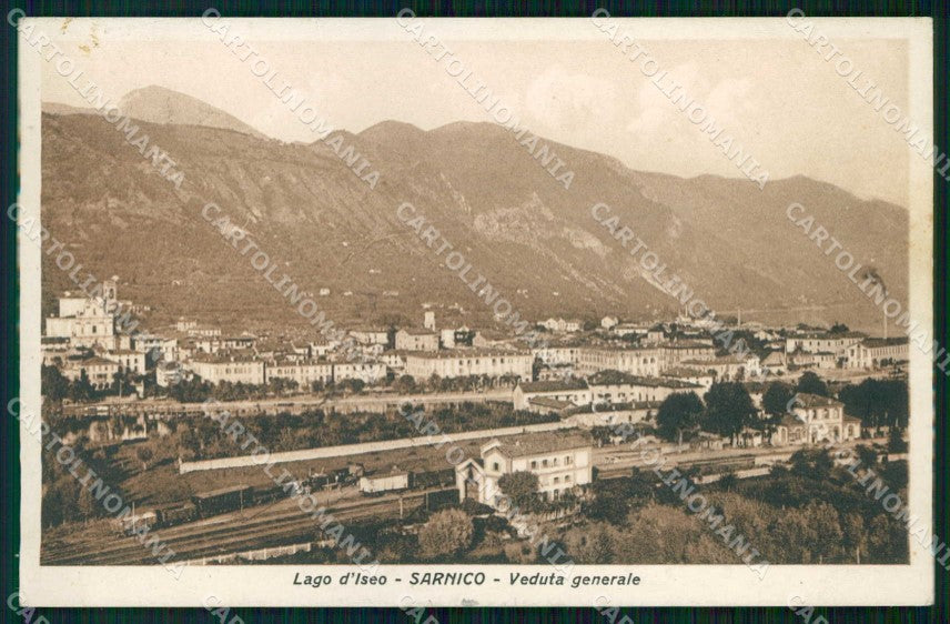 Bergamo Sarnico Lago d'Iseo Treno cartolina RT4120 – fronte