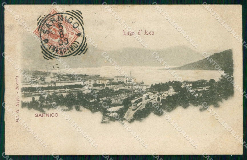 Bergamo Sarnico Lago d'Iseo Treno cartolina RT4131 – fronte