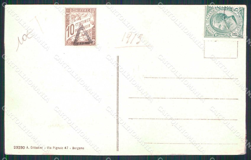 Bergamo Sarnico Lago d'Iseo Villa Faccanoni cartolina RT4151 – retro