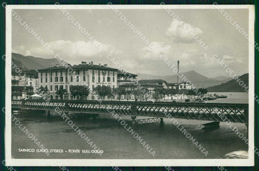 Bergamo Sarnico Ponte sull'Oglio Foto cartolina RT4176 – fronte
