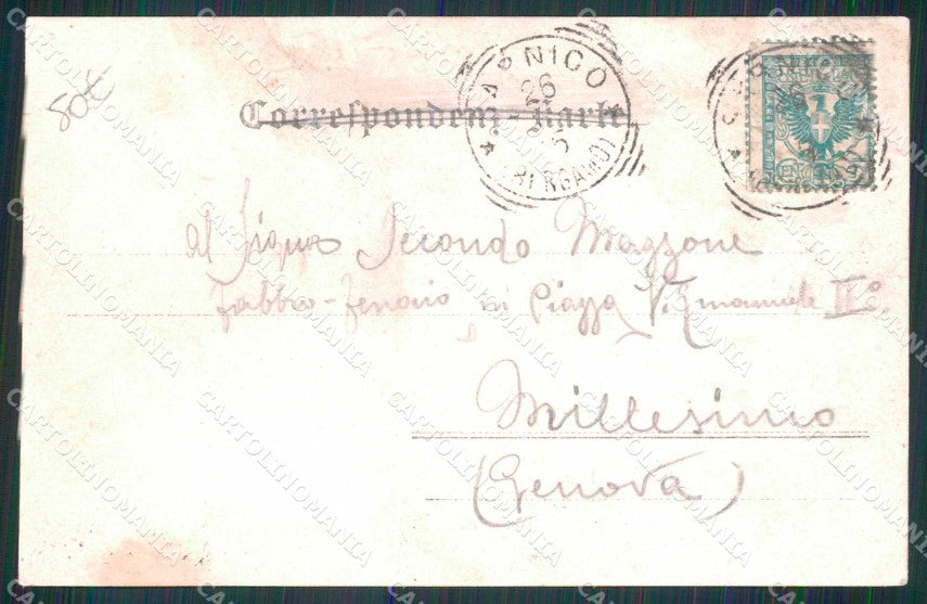 Bergamo Sarnico ABRASA Foto cartolina RT4188 – retro