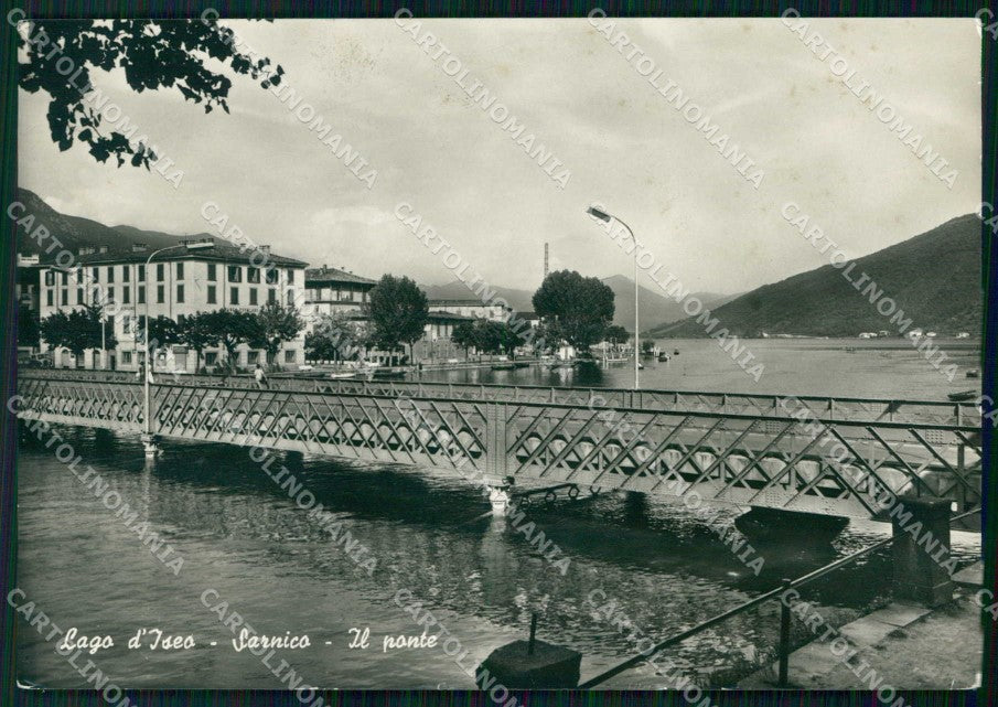 Bergamo Sarnico Ponte sull'Oglio FG Foto cartolina RT4224 – fronte