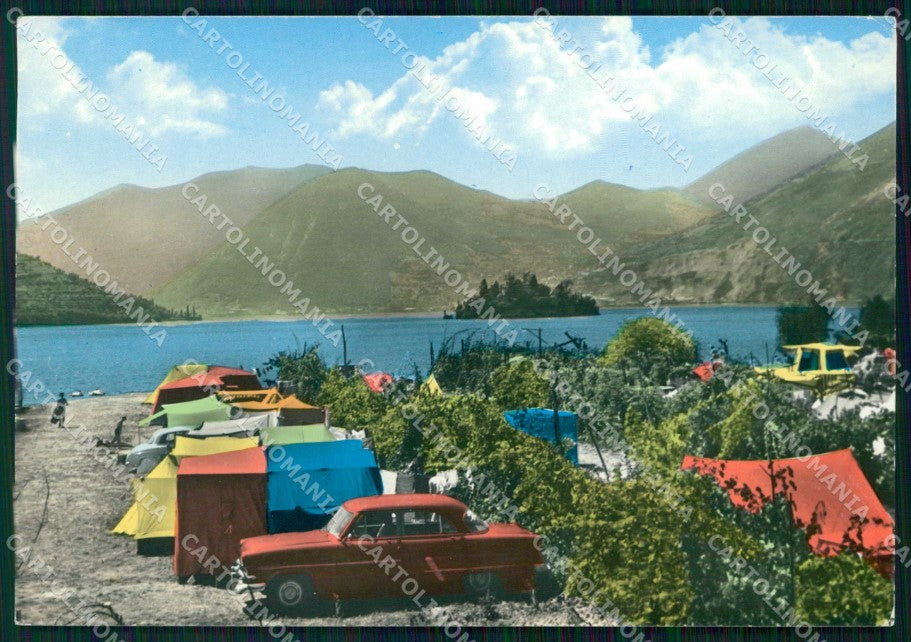 Bergamo Sarnico Lago d'Iseo Campeggio FG Foto cartolina RT4232 – fronte
