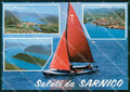 Bergamo Sarnico Saluti da Lago d'Iseo Barca a Vela FG cartolina RT4269 – fronte