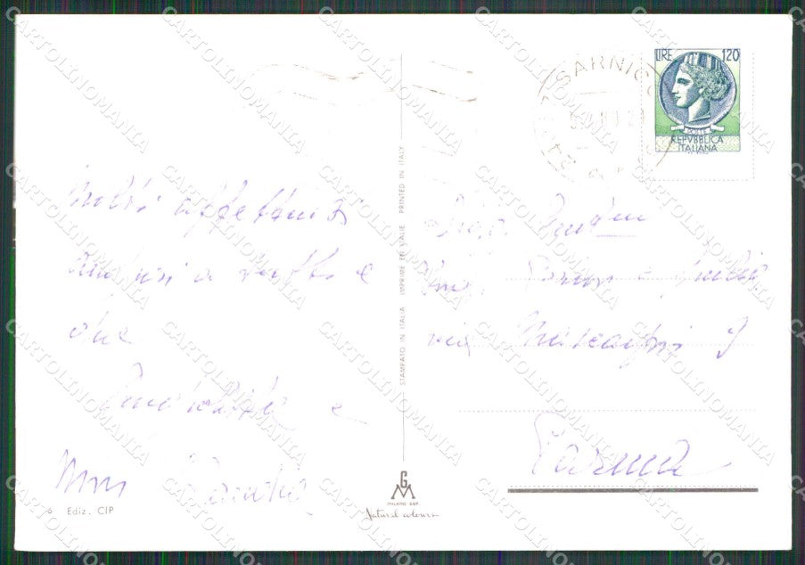 Bergamo Sarnico Lago d'Iseo Barche FG cartolina RT4270 – retro