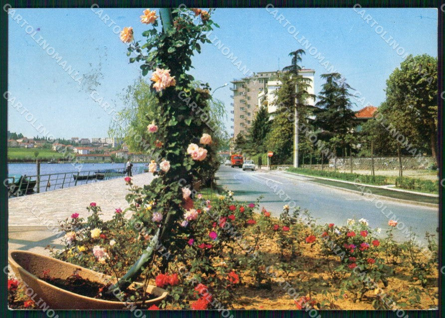 Bergamo Sarnico Lago d'Iseo Lungo Lago Fiorito FG cartolina RT4280 – fronte