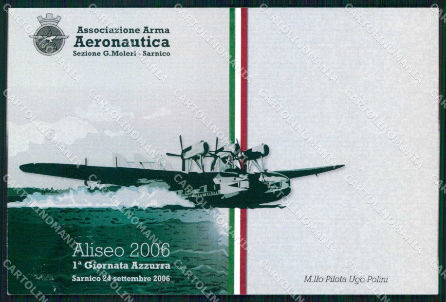 Bergamo Sarnico Associazione Arma Aeronautica FG cartolina RT4295 – fronte