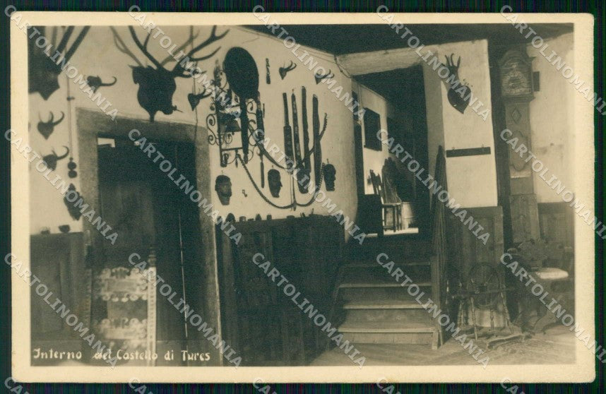 Bolzano Campo Tures Interno del Castello Armeria Foto cartolina RT4300 – fronte