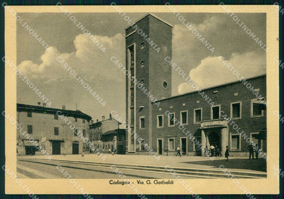 Lodi Codogno Via Giuseppe Garibaldi FG cartolina RT4327 – fronte