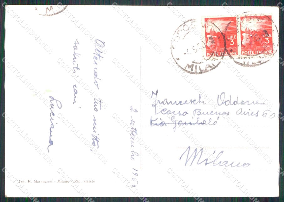 Lodi Codogno Viale Umberto FG Foto cartolina RT4339 – retro